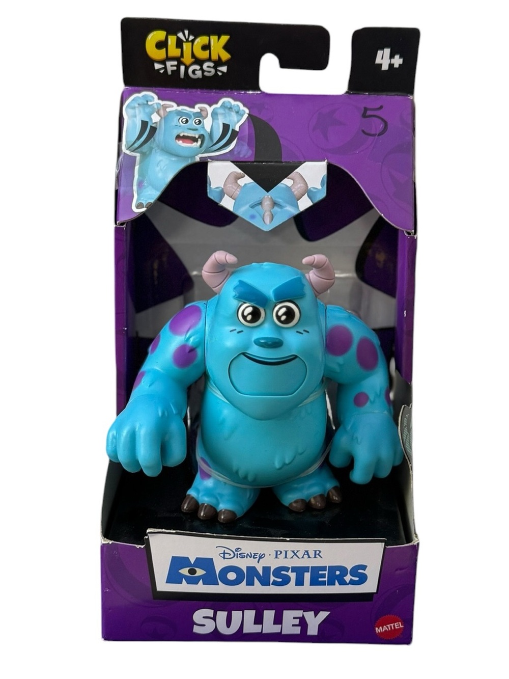 Mattel Sulley Action Figure in Blue with Purple Spots
